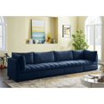 thumbnail image 2 of Meridian Furniture Jacob Navy Velvet Modular Sofa, 2 of 9