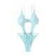 thumbnail image 1 of Traje de baño de una pieza cómodo para mujer Bikini de color sólido para mujer Traje de baño de playa con cordones OAVQHLG3B Store  lin121212, 1 of 4