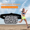 thumbnail image 4 of Bolsa De Hombro Riñonera de bolsillo de nailon de gran capacidad para deportes al aire libre (blanco leopardo) Sywqhk Para Estrenar, 4 of 6