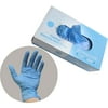 Large Size, 100 Count, Blue Nitrile 4 Mil Powdered Disposable Gloves