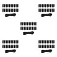 thumbnail image 3 of Guardoinrt Versatile Pack of 20 Plastic Cord Locks with Spring Loaded Slider and Bungee Cord Style Toggle Drawstring Black Style 2 5Set, 3 of 6