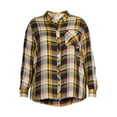 thumbnail image 3 of Terra & Sky Women's Plus Size Plaid Button-Down Shirt, 3 of 5
