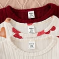 thumbnail image 5 of Angala Valentine's Day Girls Ribbed Print Long Sleeve Two Piece Casual Loungewear And Outdoor Play Outfit For And Fall Seasons Cozy Stylish Boys Girls Outfits 2-3 Years, 5 of 9