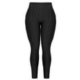 thumbnail image 6 of MixMatchy Women's 2-Pack High Waist Textured Butt Lifting Slimming Workout Leggings Tights, 6 of 6