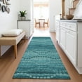 thumbnail image 4 of Dalyn Rugs Machine Washable Indoor/Outdoor Chantille ACN2031 Turquoise 2'3"x7'6" Runner Rug, 4 of 7