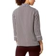 thumbnail image 2 of Alfani Womens Striped Jacket, Black, X-Large, 2 of 2