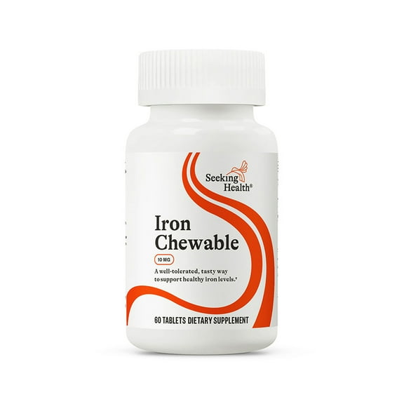 Seeking Health Iron Chewable, 10 mg, 60 Chewable Tablets