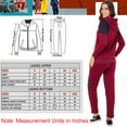 thumbnail image 5 of Notus Women Sweatsuits 2 Piece Set - Thick Fleece Lined Warm Long Sleeve Hoodies Sweatshirt Casual Sweatpants Tracksuit Lounge Set - Womens 2pcs Jogger Outfit Navy Maroon XXL, 5 of 7