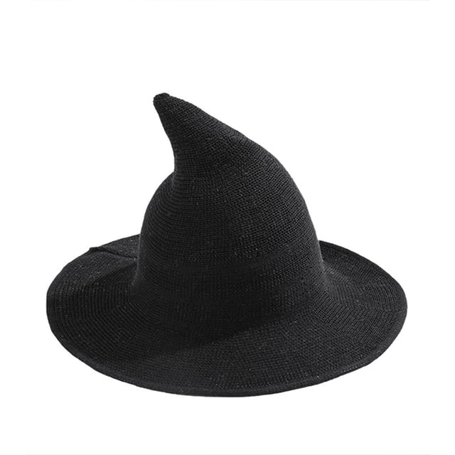 Sombreros para mujer, sombrero de bruja, sombrero de mago, sombrero de lana, sombreros de poliéster para mujer