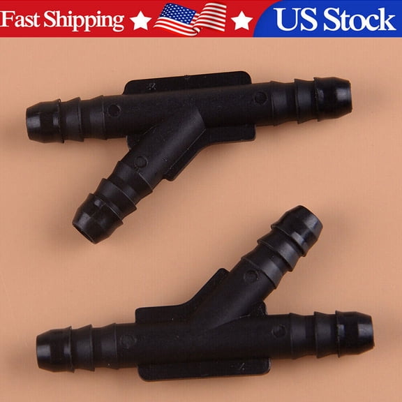 2PCS 1/4" 6mm-5/16" 8mm Y 3-Way Union Fuel Line Connector Coupler Tubing Hose