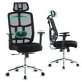 thumbnail image 1 of Ergonomic SkyMesh Office Chair in Black - High Mesh Back with Adjustable Armrests, Lumbar Support & Class 4 Piston - Ideal for Home Office & Gaming use, 1 of 9
