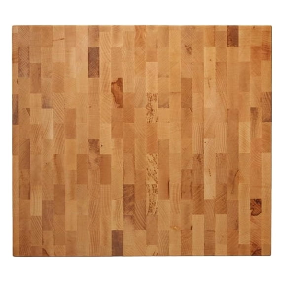 Butcher Block Cutting Board- 16" x 18" Hardwood Board for Chopping, Meat, or Charcuterie, Heavy Endgrain Wood, 16 Lbs