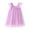 Purple, variant on AJTQTH Summer Mesh Sundress for Toddler Baby Girls Cute Summer Solid Color Flying Sleeve Square Neck High Rise Princess Dress Flowy Layered Midi Dress Blue 2-3Years