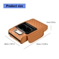 Car Center Consoles Cover, PU Leather Armrest Pad Cover, Universally ...