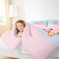 thumbnail image 3 of Erosebridal Cartoon Cute Axolotl 7-Piece Bedding Comforter Set,Kawaii Stars Print King Bedding Sets For Teens,Reversible, 3 of 7