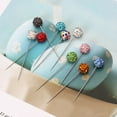 thumbnail image 4 of Necvior 30PCS Fashion for Rhinestone Ball Pins Islamic Women Scarf Pin Hijab Pin, 4 of 14