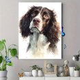 thumbnail image 4 of English Springer Spaniel Watercolor Portrait Canvas Wall Art, Pet Decor for Living Room Bedroom Office Entryway Coffee Shop Home, 4 of 8