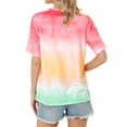 thumbnail image 6 of Nlife Women Short Sleeve Crew Neck Tie Dyed Shirt, 6 of 7