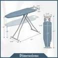 thumbnail image 3 of Costway Planche à Repasser Pliable avec 7 Hauteurs Réglables Tissu Résistant à la Chaleur et aux Brûlures, 3 of 10