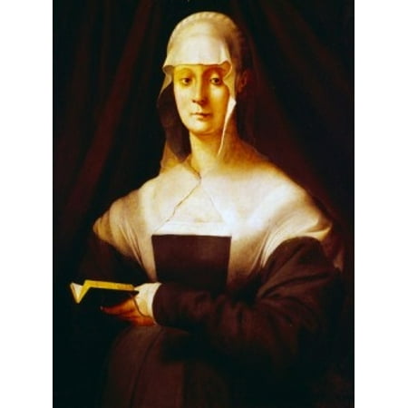 Uffizi Gallery - Maria Salviati by Jacopo Pontormo oil on panel 1537 Italy Florence Uffizi Gallery Poster Print