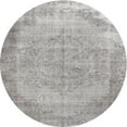 thumbnail image 1 of Ahgly Company Machine Washable Indoor Round Contemporary Pale Silver Gray Area Rugs, 9' Round, 1 of 7