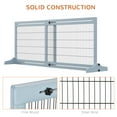 thumbnail image 6 of Pouseayar 72" W x 27.25" H Extra Wide Freestanding Pet Gate with Adjustable Length Dog, Cat, Pet Puppy Safety Fence, 6 of 7