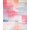 Pink Blue, Pattern 16, variant on ODIKA 8'x10' Washable Area Rug Non-Shedding, Easy Care, Abstract Modern Brushstroke Art With Interlocking Watercolor Color Blocks for King Size Bedroom Under Bed, Master Suite