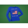 thumbnail image 5 of Old Glory Womens USA American Flag Ugly Christmas Sweater Long Sleeve T Shirt, 5 of 6
