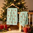 thumbnail image 5 of Christmas Hand Towels for Bathroom Set of 2, 100% Quick Dry, 3D Embroidered, 15.7"x23.6", Green, 5 of 6