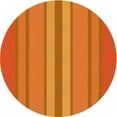 thumbnail image 1 of Ahgly Company Tapis Rond Lavable en Machine Intérieur Transitionnel Orange Néon, 4 Pieds Rond, 1 of 7