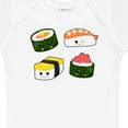 thumbnail image 4 of Inktastic Sushi with Faces Boys or Girls Baby Bodysuit, 4 of 5