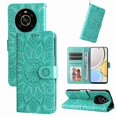 thumbnail image 1 of Funda tipo cartera GANGXUN para Honor X9 4G/5G , diseño girasol, cuero PU, soporte, cierre magnético, tarjetero, 1 of 5