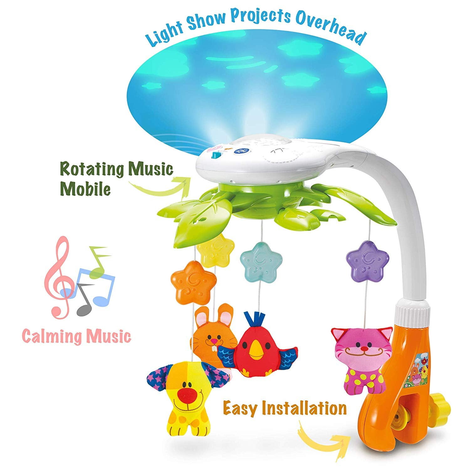 Musical Crib Mobile With Timer Nursery Toys For Babies Ages 0 To 9