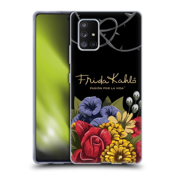 Head Case Designs Officially Licensed Frida Kahlo Red Florals Efflorescence Soft Gel Case Compatible with Samsung Galaxy A51 5G (2020)