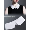 thumbnail image 6 of YEKEYI 2 Pieces Fake Collar Detachable Dickey False Lapel Women's Blouse Faux Fake Collar, 2 Styles, Medium, 6 of 7