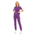 thumbnail image 5 of TAIAOJING Women's Jogger Scrub Set Set For hort Sleeve Outdoor Daily Causal, 5 of 5