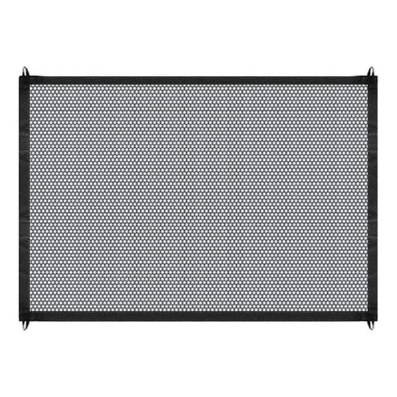 Retractable Pet Gate, Wide Safety Barrier for Indoor and Outdoor Use, Portable Mesh Dog Gate, Versatile and Portable for Children and Pets, Includes Hooks, Easy Storage (75cm High, 180cm Wide)