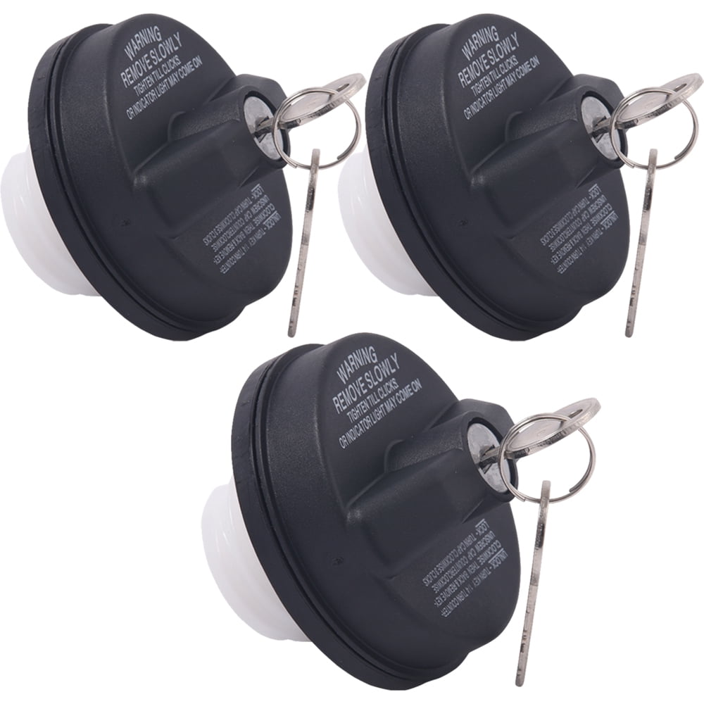 3 pack Locking Gas Cap For Chevy Silverado Cruze Express Malibu Colorado Suburban Tahoe Equinox