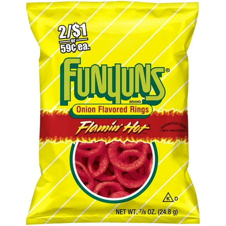 flamin hot funyuns funyuns flamin hot onion flavored rings 2 1 or 59 ea flamin hot funyuns funyuns flamin hot onion flavored rings 2 1 or 59 ea