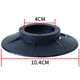 thumbnail image 2 of 4 almohadillas para pies de lavadora, alfombrilla antivibración, almohadillas antivibración de goma, almohadillas amortiguadoras, alfombrilla antivibración para secadora, color negro JM MX-0134675FYD, 2 of 5