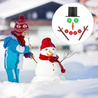 Herrnalise Snowman Decorating Kit,16Pcs Christmas Snowman Making Kit  Outdoor Fun Winter Holiday Party Decoration Gift,Xmas Holiday Winter Party Snowman  kit Outdoor Fun Supplies for Kids 