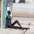 thumbnail image 4 of Danya B ZI11217 contemporary 2 Piece Ladies Stretching cast Iron Metal Art Bookend Set, 4 of 5