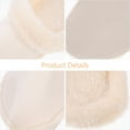 thumbnail image 3 of PartyKindom Thickened White Fuzzy Insoles for Home Use Slipper Inserts 2Pairs, 3 of 8