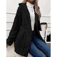 thumbnail image 3 of Women’s Hooded Double-Fleece Zip Cardigan Jacket, Soft Warm Long-Sleeve Casual Coat, Cozy Sherpa-Lined Outerwear for Fall Winter, Comfortable Daily Wear Hoodie Jacket, 3 of 8