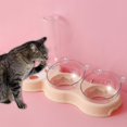thumbnail image 4 of de Agua de Alimentos para Mascotas Bebiendo con Botella de Gato Desmontable Alimentación para El de Tazón de Fuente de Mascota - Rosado Colco Dispensador de cuencos de gatos, 4 of 7