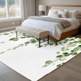 thumbnail image 4 of Non-Slip Rug Pad Rugs Green Eucalyptus Leaves on White Rectangle Area Rugs 5x7Ft Soft Carpet Pads for Living Room Kids Room, Watercolor Fallen Leaf, 4 of 9