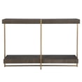 thumbnail image 3 of Uttermost Taja Contemporary Wood/Stainless Steel Console Table in Walnut/Gold, 3 of 5