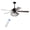 Black, variant on JONATHAN Y Clift 52" 1-Light Mid-century LED Ceiling Fan With Remote, Oil Rubbed Bronze