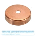 thumbnail image 4 of Tapa de extremo de cobre Uxcell, conexión de tapón de soldadura para tuberías de agua, fontanería, HVAC, sistema de refrigeración de 1.37 pulgadas 5, 4 of 5