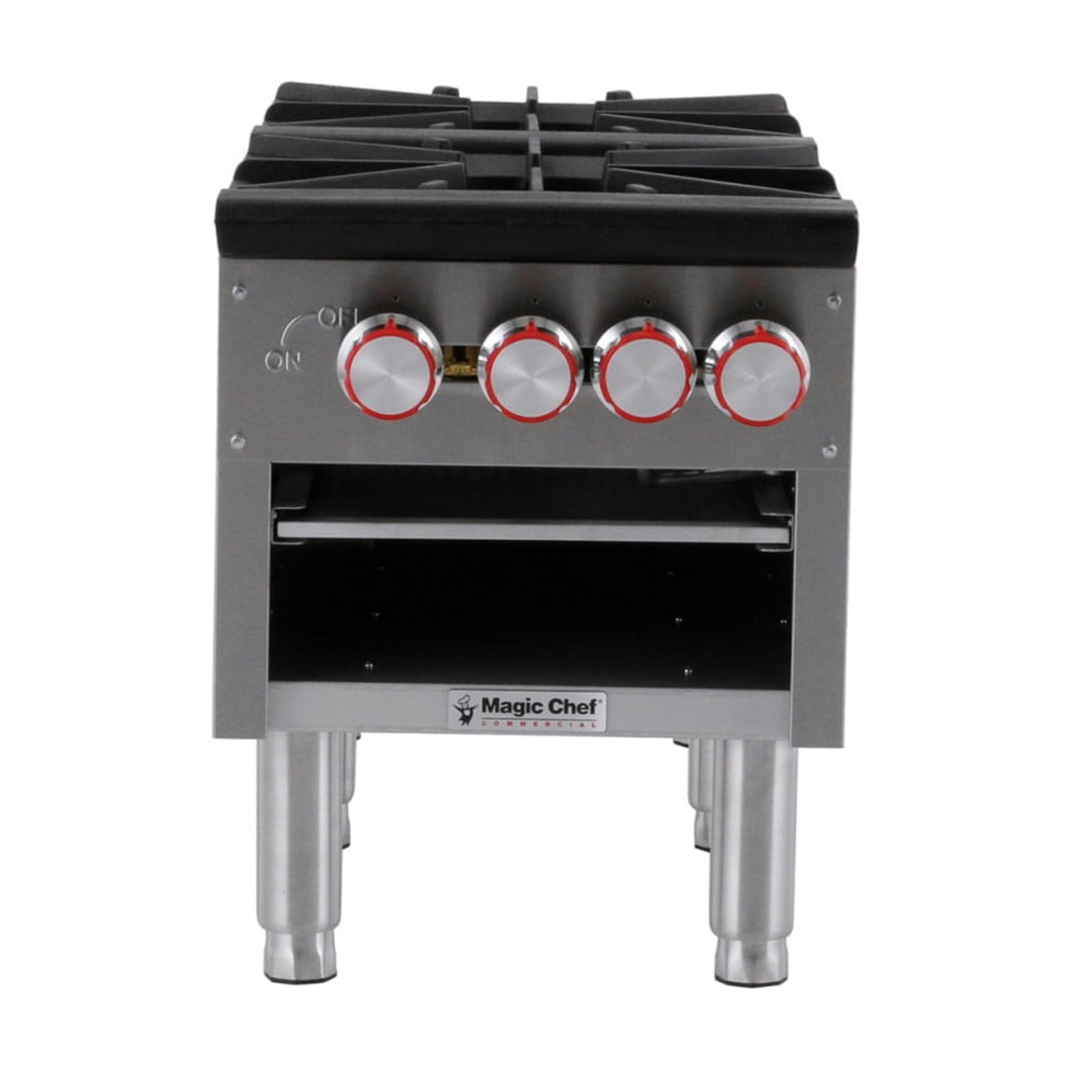 Magic Chef Commercial Commercial Double Stock Pot Countertop Gas Cooktop in Stainless Steel